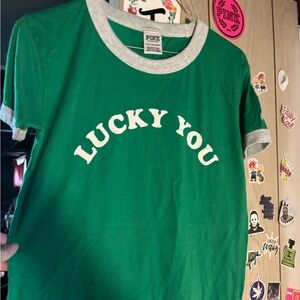 VS PINK ST PATRICKS DAY SHIRT!!! 🍀